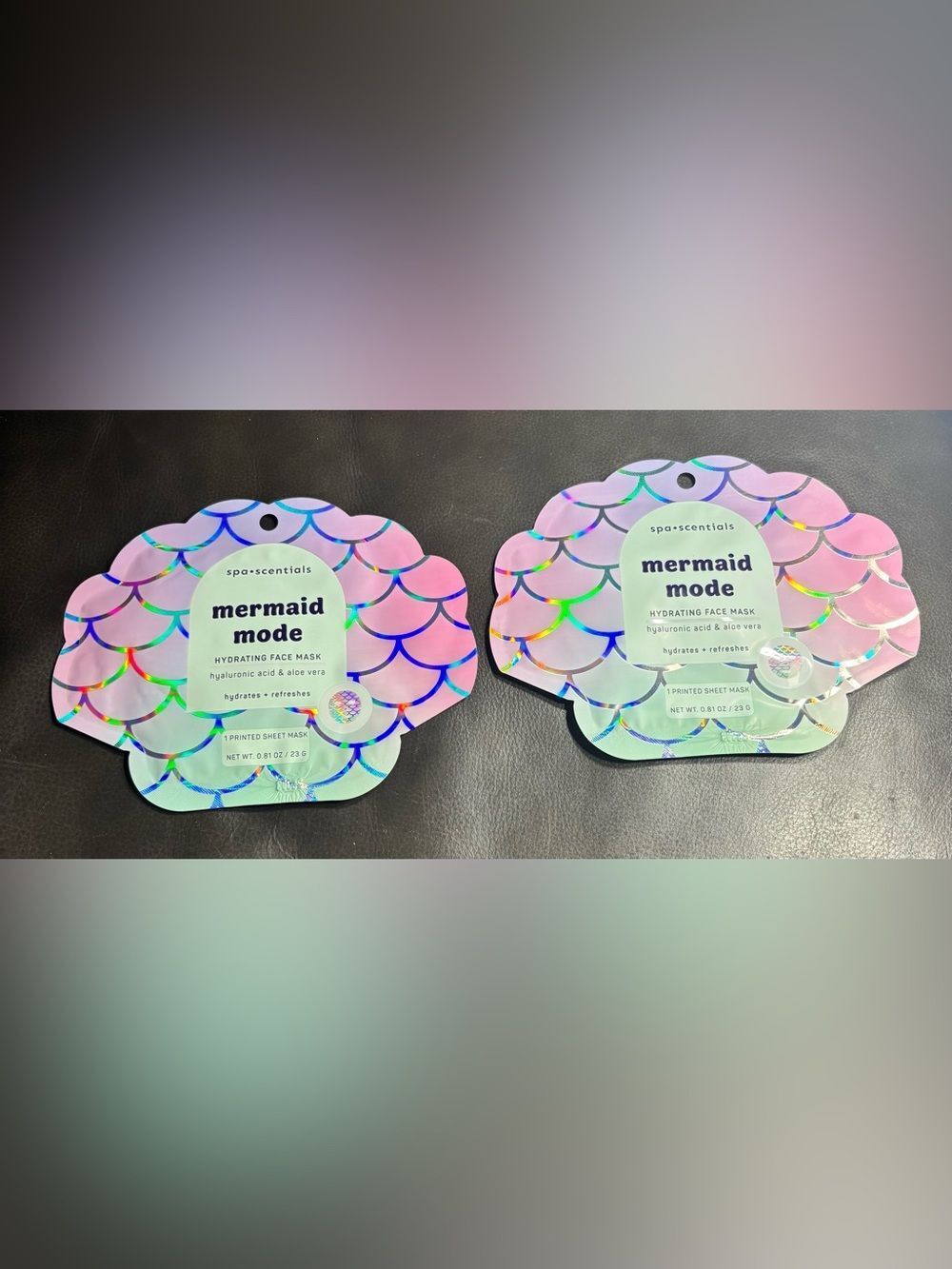 2 New Mermaid Mode Hydrating Face Mask - Pink